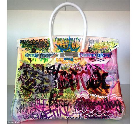 graffiti hermes purse|Socialites and their Hermes .